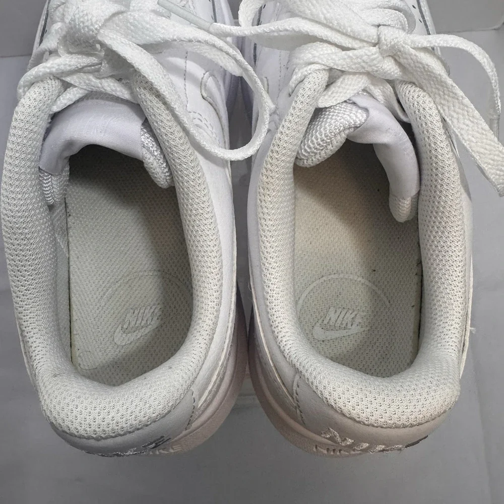 Nike Women's Court Vision Alta LTR Shoes DM0113-100 Triple White Preowned Size 7